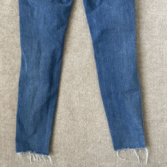 Madewell Women's Skinny Jeans - Distressed Blue - Picture 12 of 13